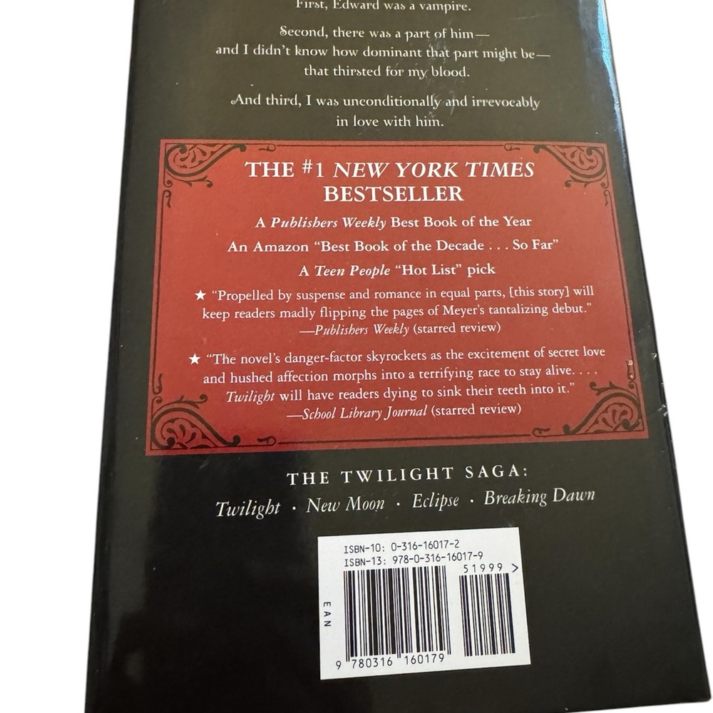 Twilight Hardcover Book - Picture 2 of 3